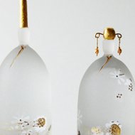 seasonシリーズ金箔入り硝子雛　花
